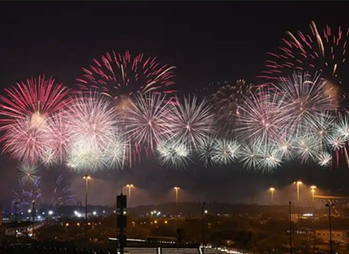 北票市焰火晚会